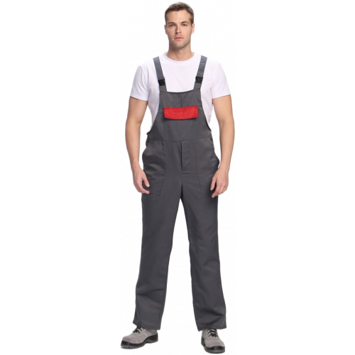 Полукомбинезон для ИТР (тк.Смесовая,210), серый/красный Полукомбинезон для ИТР (тк.Смесовая,210), серый/красный