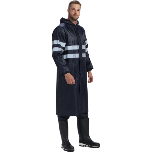 Плащ влагозащитный ProfLineSpecialist СОП (ПВХ,210), т.синий Плащ влагозащитный ProfLineSpecialist СОП (ПВХ,210), т.синий