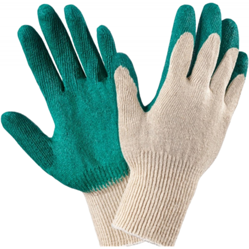 Перчатки х/б с одинарным латексным покрытием Перчатки х/б с одинарным латексным покрытием