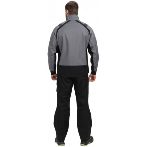 Куртка ProfLineLeader (тк.Софтшел), серый/черный Куртка ProfLineLeader (тк.Софтшел), серый/черный