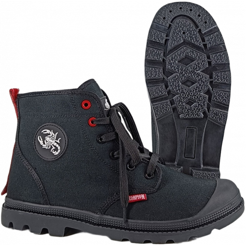 Кеды высокие Скорпион Комфорт ПУ-Р (арт.1650), черный Кеды высокие Скорпион Комфорт ПУ-Р (арт.1650), черный