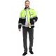 Куртка-трансформер сигнальная ProfLineSpecialist (тк.Смесовая МВО,240), желтый/черный