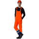 Костюм для дорожника с укороченной курткой (тк.Смесовая,210) п/к, оранжевый/т.синий