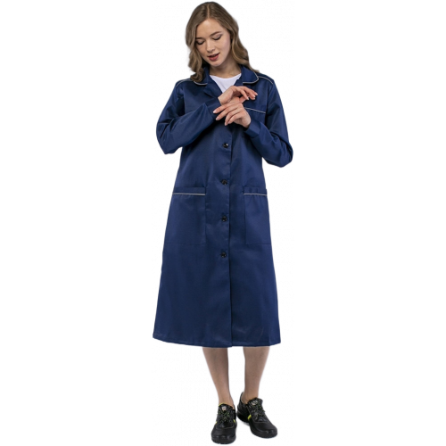 Халат женский ИТР (тк.Смесовая,210), т.синий Халат женский ИТР (тк.Смесовая,210), т.синий