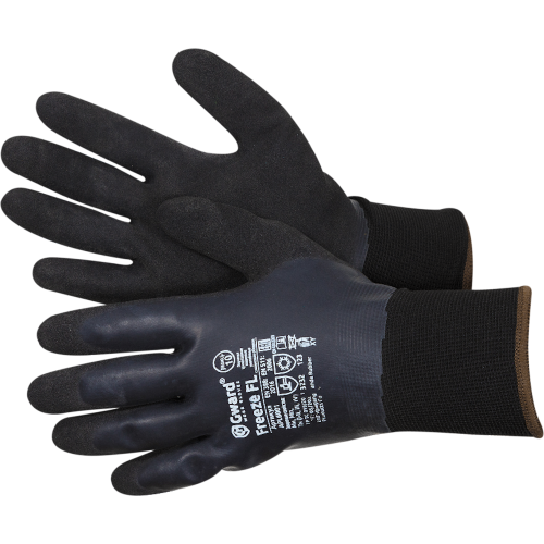 FREEZE FL черный. Перчатки утепленные двухслойные со вспененным латексным покрытием