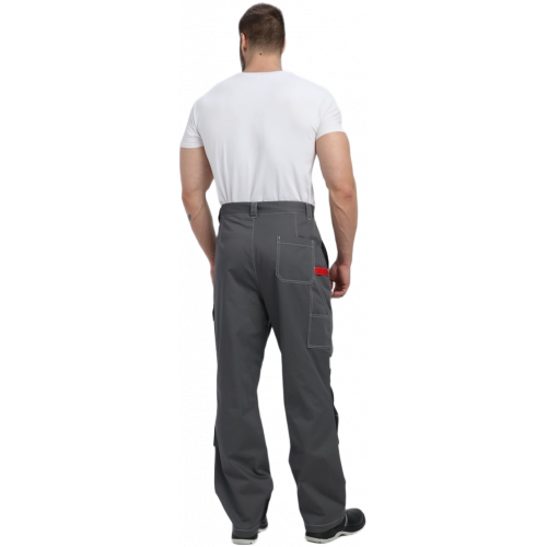 Костюм Вектрон-1 (тк.Смесовая МВО,240) брюки, серый/черный/красный Костюм Вектрон-1 (тк.Смесовая МВО,240) брюки, серый/черный/красный