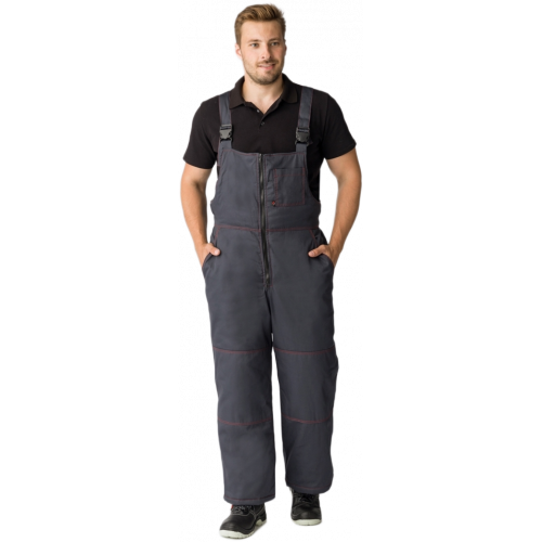 Полукомбинезон зимний Флофт Премиум (тк.Смесовая,240), т.серый