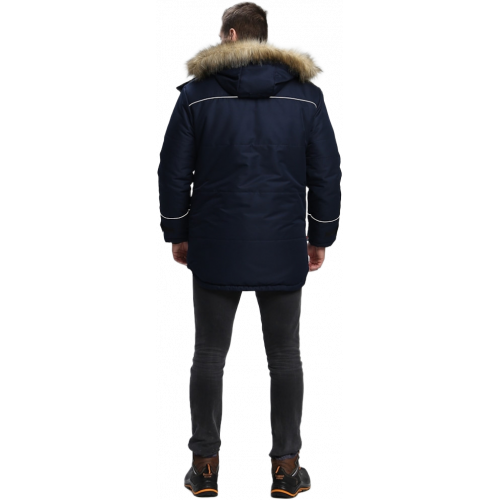 Куртка зимняя Аляска-Люкс (тк.Cat’s eye), т.синий
