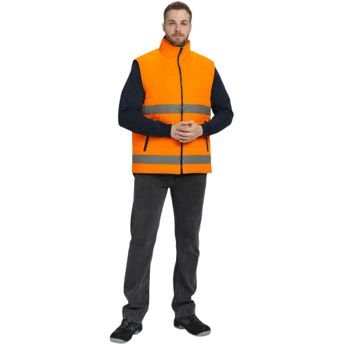 Жилет утепленный сигнальный Ярксион СОП (тк.OxLine,90), оранжевый