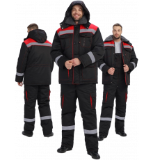 Костюм зимний Нейч-Премиум СОП К. (тк.Смесовая,240) п/к, черный/красный Костюм зимний Нейч-Премиум СОП К. (тк.Смесовая,240) п/к, черный/красный