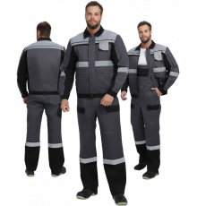 Костюм Виват-2 Премиум CH МВО (тк.Смесовая,240) п/к, т.серый/черный/св.серый Костюм Виват-2 Премиум CH МВО (тк.Смесовая,240) п/к, т.серый/черный/св.серый