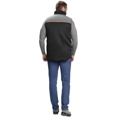 Жилет утепленный Флофт (тк.Смесовая,210), черный/серый Жилет утепленный Флофт (тк.Смесовая,210), черный/серый