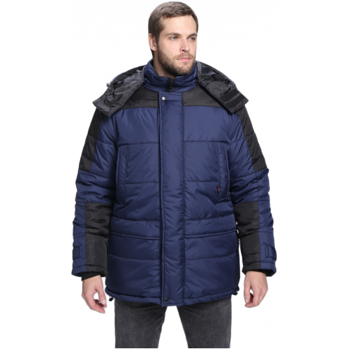Куртка зимняя Европа CH (тк.Дюспо), т.синий/черный