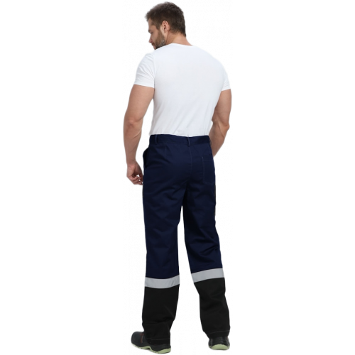 Костюм Виват-1 Премиум CH МВО (тк.Смесовая,240) брюки, т.синий/черный/васильковый