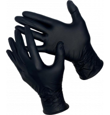 DELTAGRIP Total Black Перчатки нитриловые неопудренные черного цвета