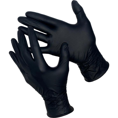 DELTAGRIP Total Black Перчатки нитриловые неопудренные черного цвета