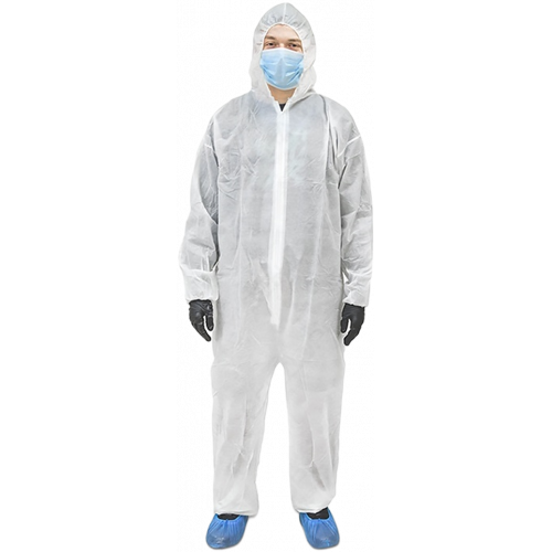 Комбинезон одноразовый из спанбонда 60 гр/м2 белый Комбинезон одноразовый из спанбонда 60 гр/м2 белый
