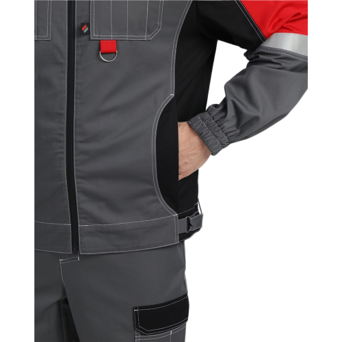 Костюм Вектрон-1 (тк.Смесовая МВО,240) брюки, серый/черный/красный Костюм Вектрон-1 (тк.Смесовая МВО,240) брюки, серый/черный/красный