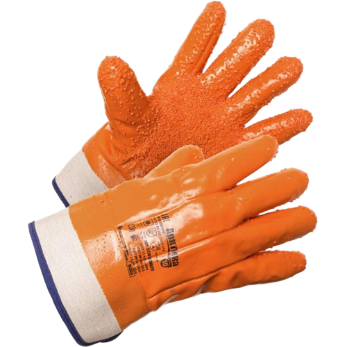 Перчатки АМПАРО™ Арктика крага с ПВХ крошкой (хлопок+поролон+ПВХ), 438677