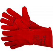 Track Краги из спилка красного цвета Track Краги из спилка красного цвета