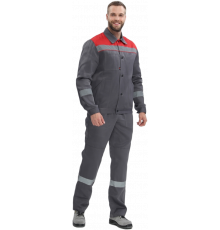 Костюм Легион-2 СОП (тк.Смесовая,210) п/к, т.серый/красный Костюм Легион-2 СОП (тк.Смесовая,210) п/к, т.серый/красный