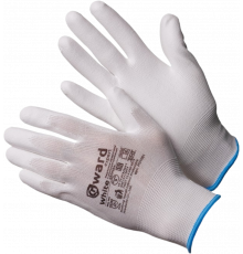 Перчатки Gward нейлоновые с полиуретановым покрытием, белый, PU1001 Перчатки Gward нейлоновые с полиуретановым покрытием, белый, PU1001