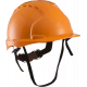 Каска защитная с вентиляцией (с храповиком), оранжевая