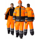 Костюм зимний для дорожника (тк.Оксфорд) брюки, оранжевый/черный