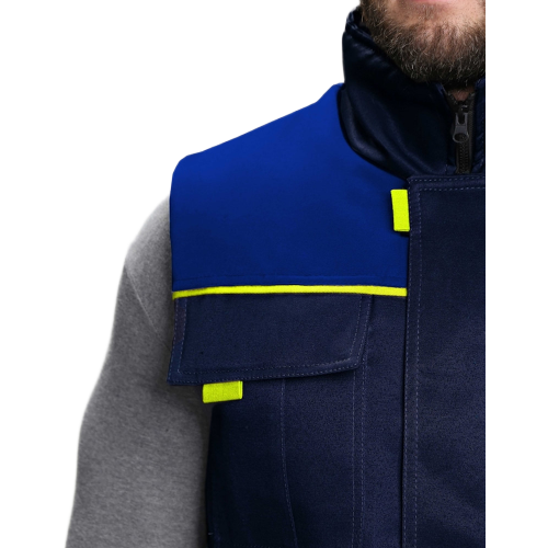 Жилет утепленный Флофт (тк.Смесовая,210), т.синий/васильковый Жилет утепленный Флофт (тк.Смесовая,210), т.синий/васильковый
