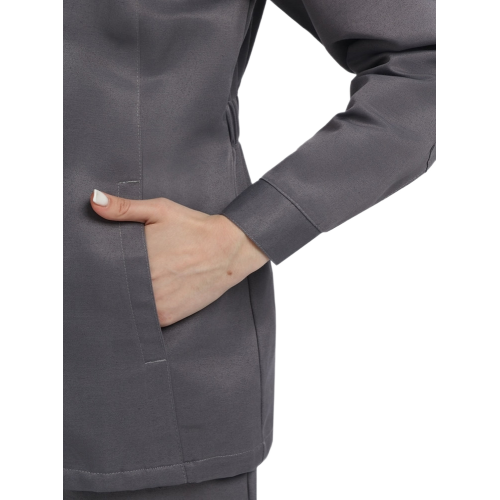 Костюм женский Весна-1 СОП NEW (тк.Смесовая,210) брюки, т.серый/красный Костюм женский Весна-1 СОП NEW (тк.Смесовая,210) брюки, т.серый/красный