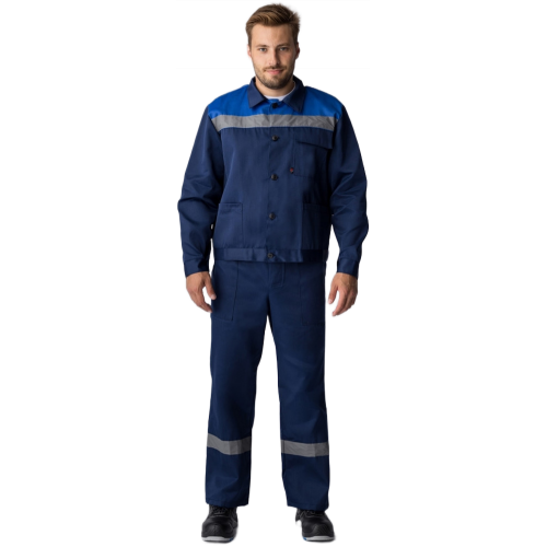 Костюм Труженик-2 СОП (тк.Смесовая,210) п/к, т.синий/васильковый Костюм Труженик-2 СОП (тк.Смесовая,210) п/к, т.синий/васильковый