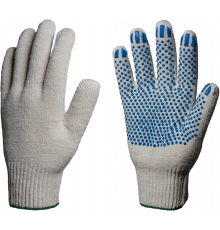 Перчатки х/б 13кл. с ПВХ ТОЧКА 48-50гр. Перчатки х/б 13кл. с ПВХ ТОЧКА 48-50гр.