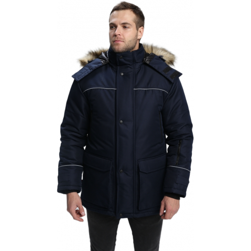 Куртка зимняя Аляска-Люкс (тк.Cat’s eye), т.синий