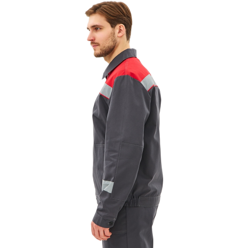 Костюм Липецк-2 СОП CH (тк.Смесовая,280) п/к, т.серый/красный Костюм Липецк-2 СОП CH (тк.Смесовая,280) п/к, т.серый/красный