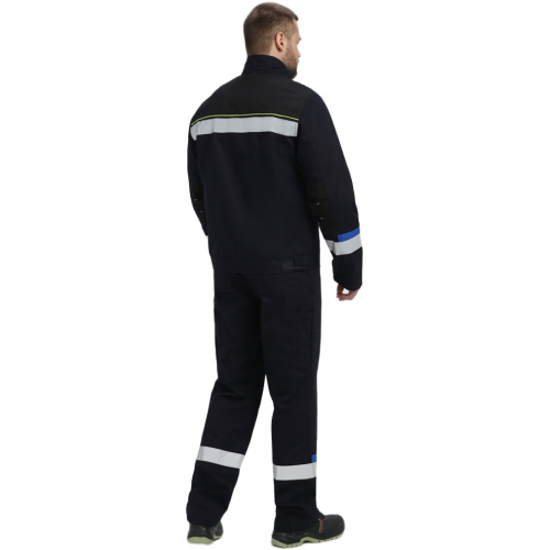 Костюм Бостон (тк.Саржа,320) брюки, т.синий/васильковый