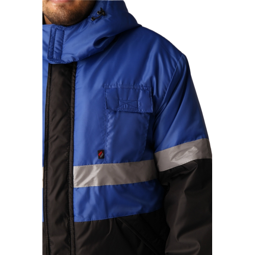 Костюм зимний Мегрес-2 СОП (тк.OxLine,90) п/к, васильковый/черный