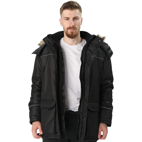 Куртка зимняя Аляска-Люкс (тк.Cat’s eye), черный Куртка зимняя Аляска-Люкс (тк.Cat’s eye), черный