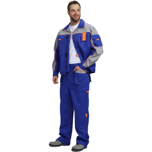 Костюм Союз-Профессионал-1 CH МВО (тк.Смесовая,240) брюки, васильковый/св.серый/оранжевый Костюм Союз-Профессионал-1 CH МВО (тк.Смесовая,240) брюки, васильковый/св.серый/оранжевый