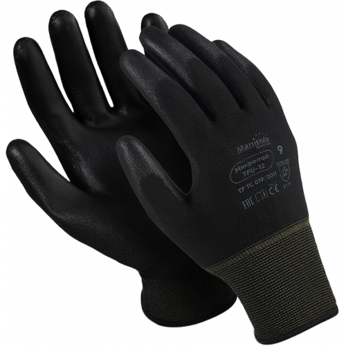 Перчатки Manipula Specialist® Микропол (нейлон+полиуретан), TPU-12/MG-161 Перчатки Manipula Specialist® Микропол (нейлон+полиуретан), TPU-12/MG-161