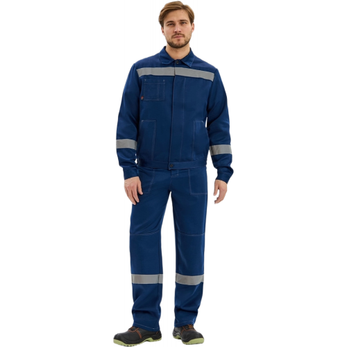 Костюм Лигор-1 СОП К. (тк.Смесовая,210) брюки, т.синий