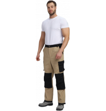 Брюки Милан CH (тк.Смесовая,260), бежевый/черный Брюки Милан CH (тк.Смесовая,260), бежевый/черный