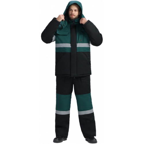 Костюм зимний Нордхард-2 СОП У. (тк.Смесовая,240) п/к, черный/т.зеленый Костюм зимний Нордхард-2 СОП У. (тк.Смесовая,240) п/к, черный/т.зеленый