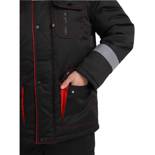 Костюм зимний Нейч-Премиум СОП К. (тк.Смесовая,240) п/к, черный/красный Костюм зимний Нейч-Премиум СОП К. (тк.Смесовая,240) п/к, черный/красный