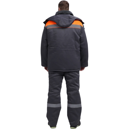 Костюм зимний Труженик-Ультра СОП (тк.Смесовая,210) брюки, т.серый/оранжевый Костюм зимний Труженик-Ультра СОП (тк.Смесовая,210) брюки, т.серый/оранжевый