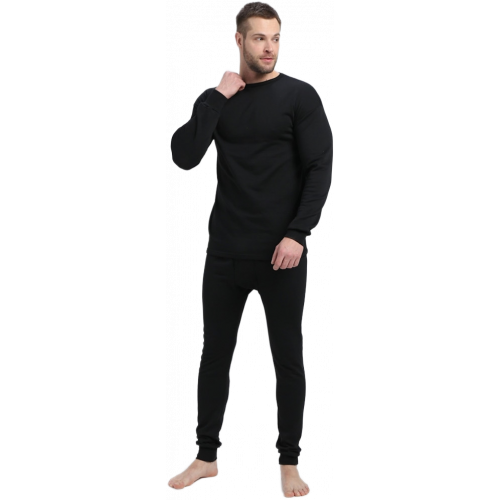 Белье трикотажное с начесом (тк.Трикотаж,205), черный Белье трикотажное с начесом (тк.Трикотаж,205), черный