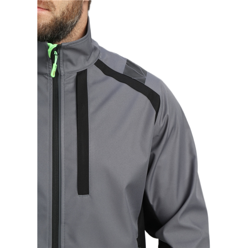 Куртка ProfLineLeader (тк.Софтшел), серый/черный Куртка ProfLineLeader (тк.Софтшел), серый/черный