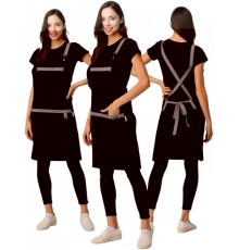 Фартук с грудкой универсальный Прага (тк.Форвард,210), черный (023) Фартук с грудкой универсальный Прага (тк.Форвард,210), черный (023)