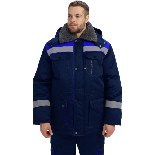 Костюм зимний Нейч-2 Премиум СОП К. (тк.Смесовая,240) п/к, т.синий/васильковый Костюм зимний Нейч-2 Премиум СОП К. (тк.Смесовая,240) п/к, т.синий/васильковый