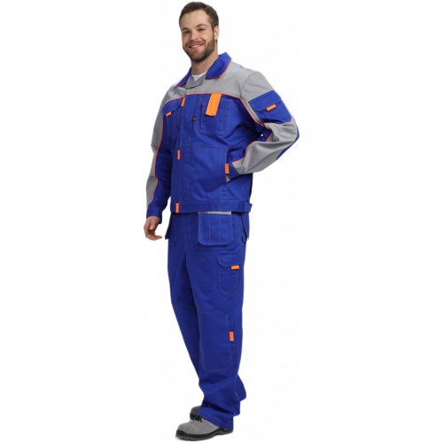 Костюм Союз-Профессионал-1 CH МВО (тк.Смесовая,240) брюки, васильковый/св.серый/оранжевый Костюм Союз-Профессионал-1 CH МВО (тк.Смесовая,240) брюки, васильковый/св.серый/оранжевый