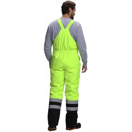 Костюм зимний для дорожника Ультра (тк.Смесовая,210) п/к, лимонный/черный Костюм зимний для дорожника Ультра (тк.Смесовая,210) п/к, лимонный/черный